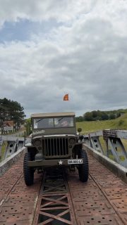 On the Whales of the Mulberry A at Dog-1 exit #omahabeach #ww2 #jeeplovers  #jeep  #jeeplife  normandy 1944